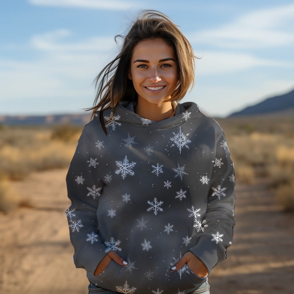 Grau Schneeflocke Wintervorbestellung